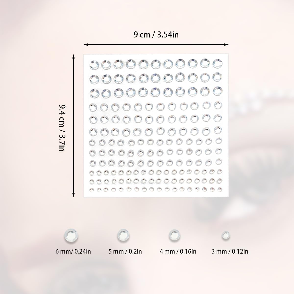 5 Sheets Self Adhesive Pearl Stickers, Flat Back Pearls Sticker, 4 Size Self Adhesive Rhinestone Gem Stickers for DIY Crafts Craft Card Decorations Nail Art Beauty Makeup (White)