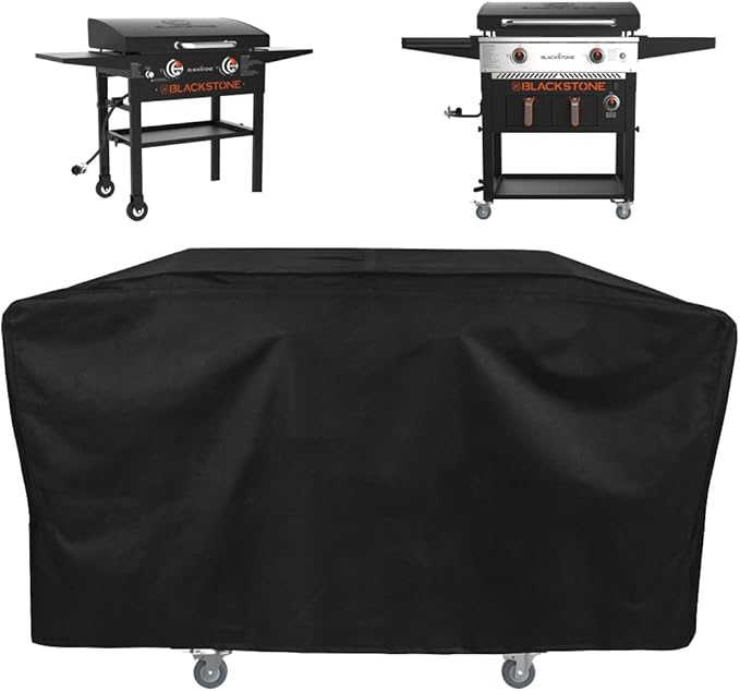 Griddle Cover for Blackstone 28 Inch Griddle Cooking Station with Hood, 600D Heavy Duty Waterproof Flat Grill Cover for Blackstone Griddle Cover 28 Inch 5483 Replacement