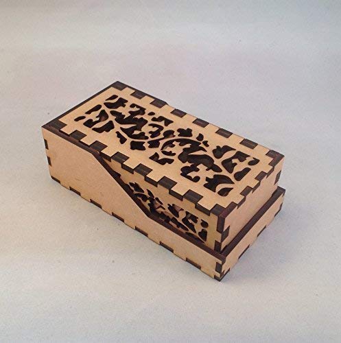 Dragon Mini Dice Tower v4 Clear Acrylic Window Laser Cut MDF Unique Gift