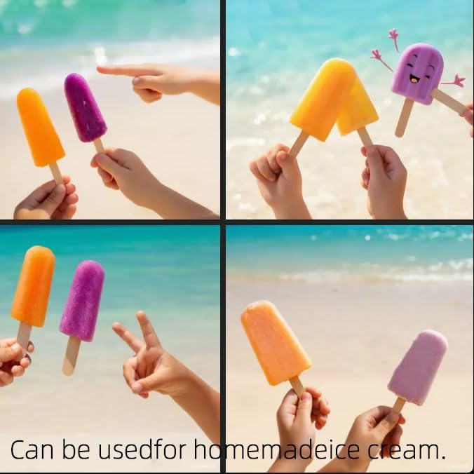 Wooden Craft Sticks & Popsicle Sticks for Crafts, 600-Pack 4.5 Inch Natural Birch Wood Sticks, Food Safe Splinter-Free for Waxing, Painting, DIY Arts & Crafts, Classrooms, Bulk Value Pack