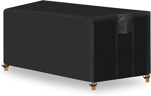 Fire Pit Cover Rectangular- Waterproof Firepit Cover (54L x 28W x 24H inches, Black) Outdoor Fireplace Cover Weatherproof and Non Fading