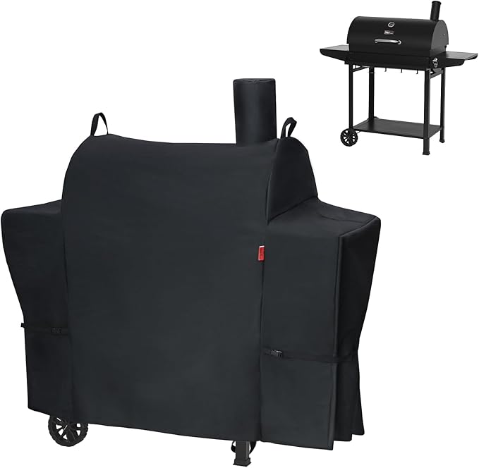 Outdoor Grill Cover for Royal Gourmet CC1830T 30" Barrel Charcoal Grill, Cover Geny Waterproof 600D Heavy Duty BBQ Grill Cover, Barbecue Grill Covers Fit Royal Gourmet CC Series Grills.