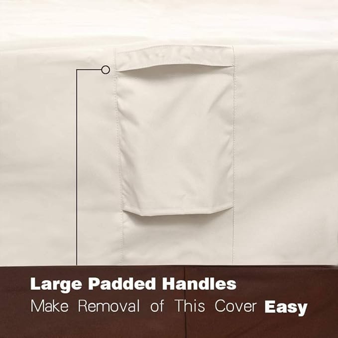 Vailge Waterproof Patio Furniture Set Cover with Padded Handles, Patio/Outdoor Table Cover, Patio/Outdoor Dining Square Table Chairs Cover