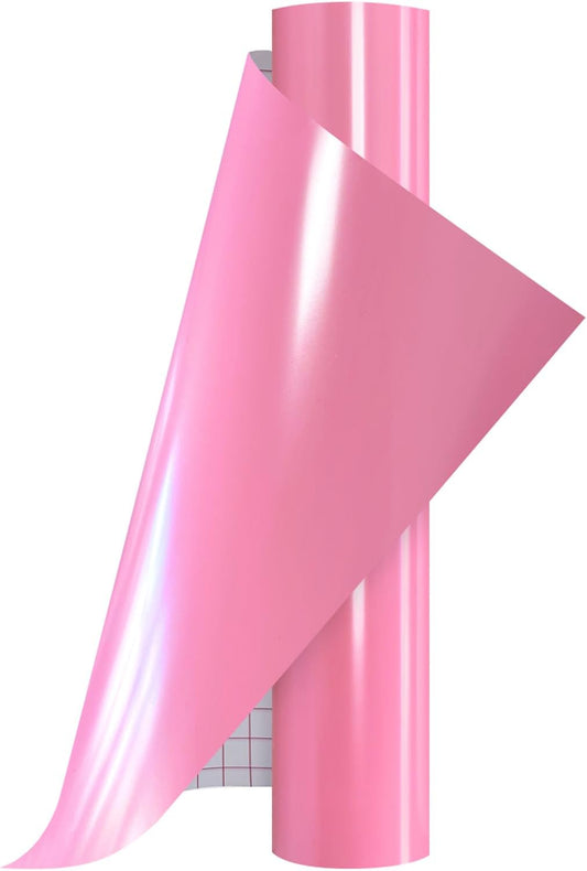 Ant Smart Adhesive Permanent Vinyl Compatible with Cricut Explore and Maker Series Without Cutting Mats, Create DIY Projects, Decals, Stickers & More (Pink, 13inch x 5ft)