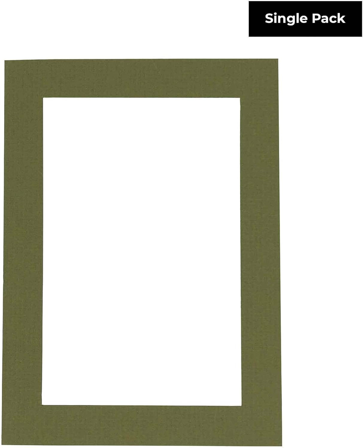 5x7 Mat for 8.5x11 Frame - Precut Mat Board Acid-Free Dill Green 5x7 Photo Matte Made to Fit a 8.5x11 Picture Frame, Premium Matboard for Family Photos, Show Kits, Art, Picture Framing, Pack of 1 Mat