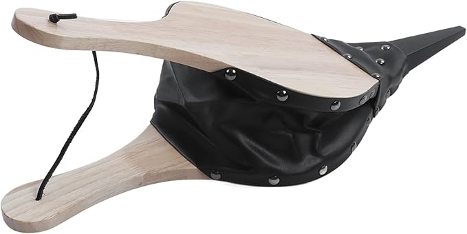 AMAKO Fireplace Bellow Manual Operation Durable Solidwood Heatproof Leather Widely Used Fire Blower for BBQ Camping Fireplace