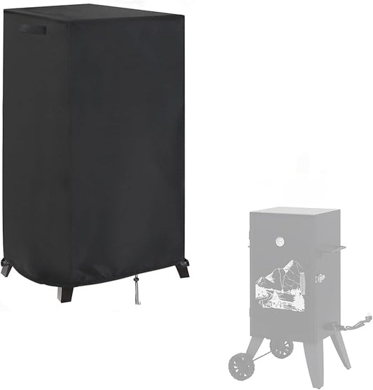 Smoker Cover for Royal Gourmet SE2805 28-Inch Analog Electric Smoker, Waterproof Outdoor BBQ Electric Smoker Cover - 21" L x 20" W x 33" H