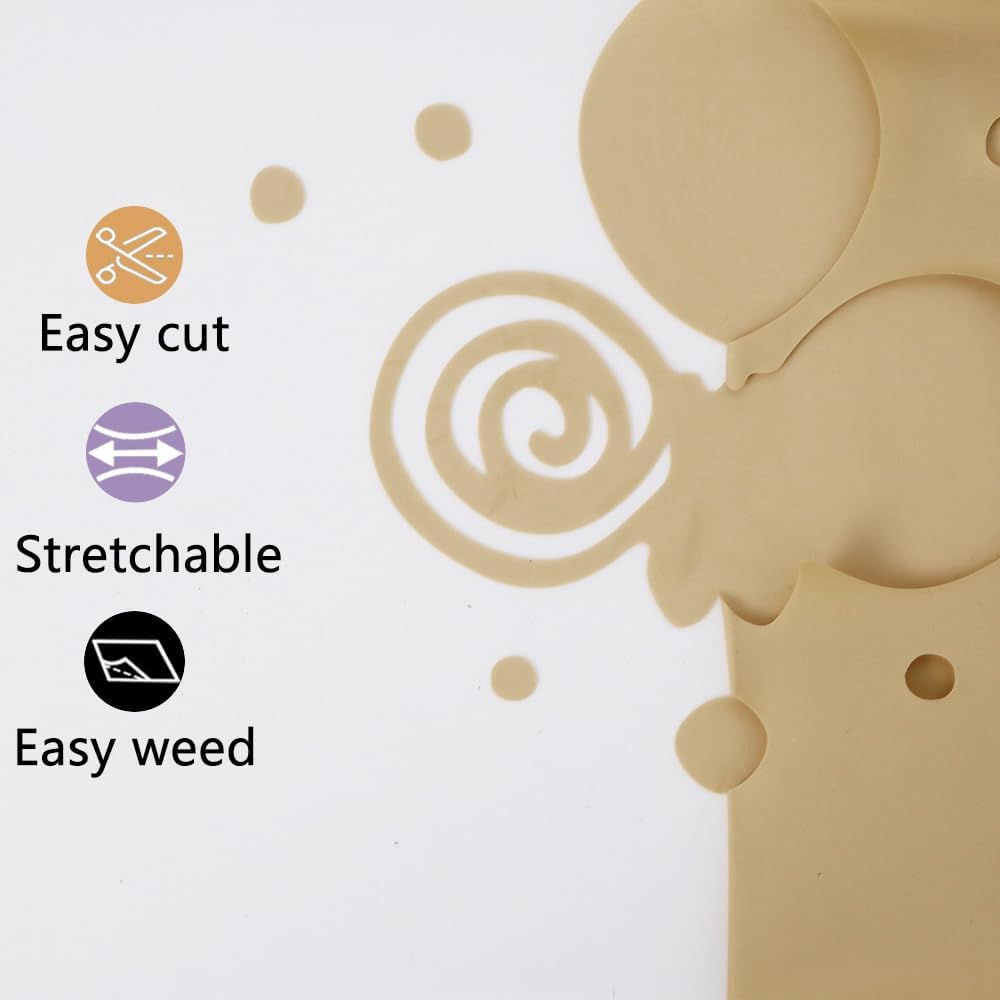 guangyintong Heat Transfer Vinyl Soil Golden HTV Rolls, 12" x 10ft Soil Golden Iron on Vinyl for T-Shirts, Matte Surface HTV Vinyl for All Cutter Machine Easy to Cut & Weed for Heat Vinyl DIY Design