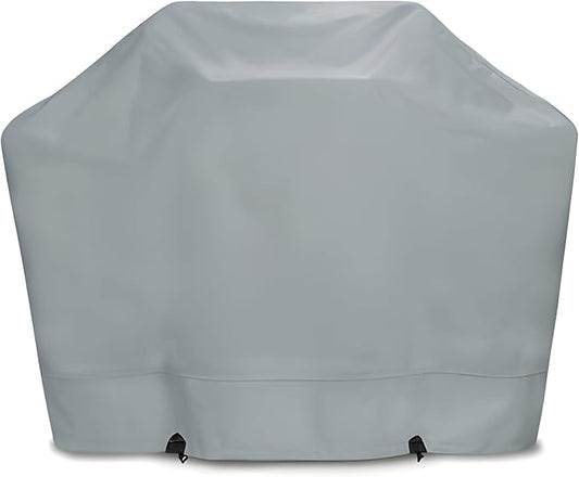 Eevelle Meridian Patio BBQ Grill Cover for Outdoor Grill - Marine Grade Fabric - Durable - Waterproof Covers - All-Weather Protection Barbeque Gas Grill Cover – (48" H x 64" W x 24" D, Silver)