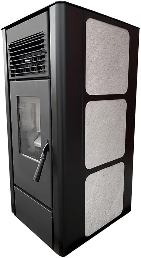 Freedom Stoves Freestanding Independence PS21 Pellet Stove with Battery Backup, Wi-Fi Capability, and Removable Legs - Heats up to 1800 sq ft. (Sandstone Grey)