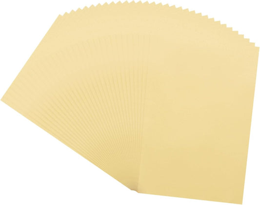 MECCANIXITY 100 Sheet Colored Vellum Paper 4" x 6", 100gsm Translucent Printable Vellum Sheets for Printing Wedding Invitations Inkjet Laser Printer, Gold