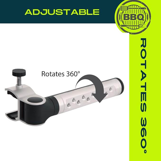 BBQ Grill Light Designed for Blackstone Griddle & Weber Grill - Smoker Grilling Accessories, Perfect Gifts for Men, LED Light bar Dad Birthday Gift - Mens Birthday Gift Ideas Work Light
