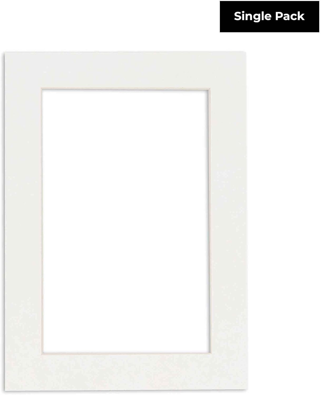 5x7 Mat for 8.5x11 Frame - Precut Mat Board Acid-Free Show Kit with Backing Board, and Clear Bags Textured White 5x7 Photo Matte Made to Fit a 8.5x11 Picture Frame Matboard for Framing, Pack of 1 Mat