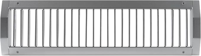 Repa Market 21" x 5" Inch Air Grille for Round Spiral Ducts - Adjustable Single Louvre Blade - Galvanized Ventilation Cover - Side Fit Round Surface Canal Ducting from 9.84" to 35.43" Inches