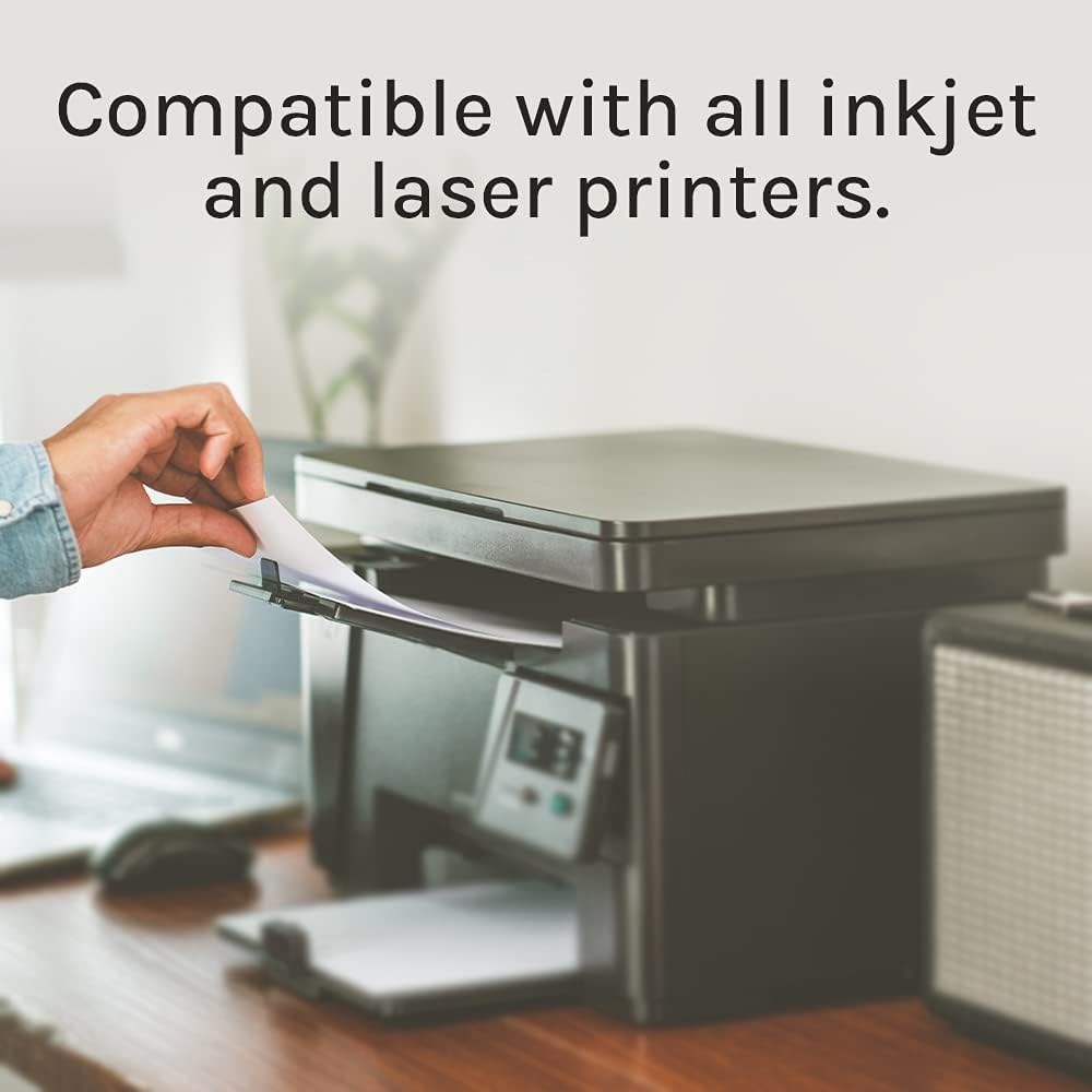 Premium Label Supply White Sticker FBA Labels – 4" x 3.33" – Laser/Inkjet Compatible – (6 per Sheet), 2000 Sheets - 12,000 Total Adhesive Labels