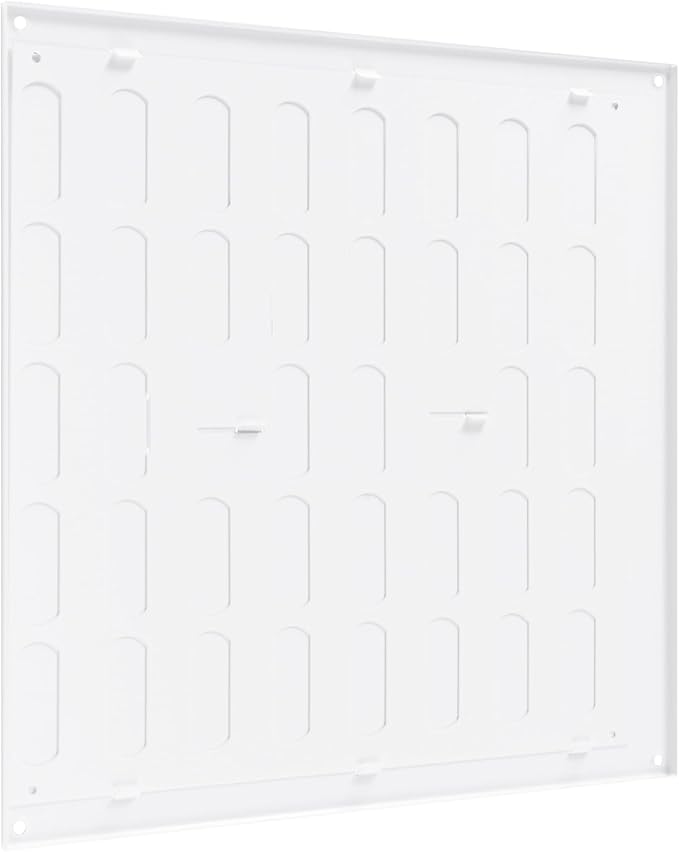 Vent Systems 12" x 12" Inch (Outer Dimensions) Metal Air Vent Grille - White Adjustable Register Vent Cover - Open/Close Air Supply Intake Wall Vent - Heating/Cooling Ceiling Grille for House, Garage