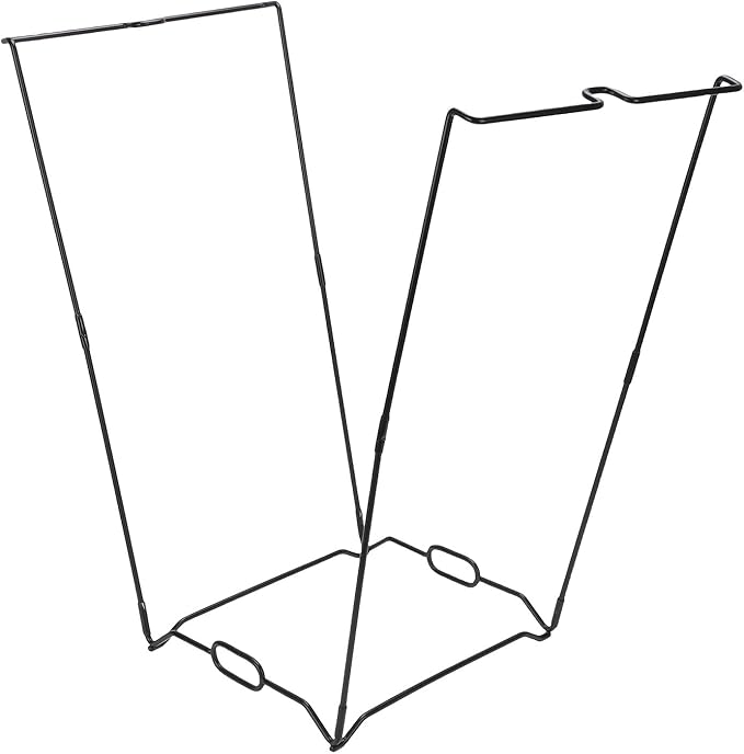 WALFRONT Trash Bag Holder, Stainless Steel, Easy Setup, Portable Design, 13 Gallon Capacity for Outdoor Camping and Parties
