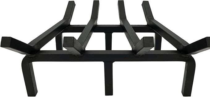 SteelFreak Super Heavy Duty Steel Fireplace Grate - Made in The USA (15 Inch)