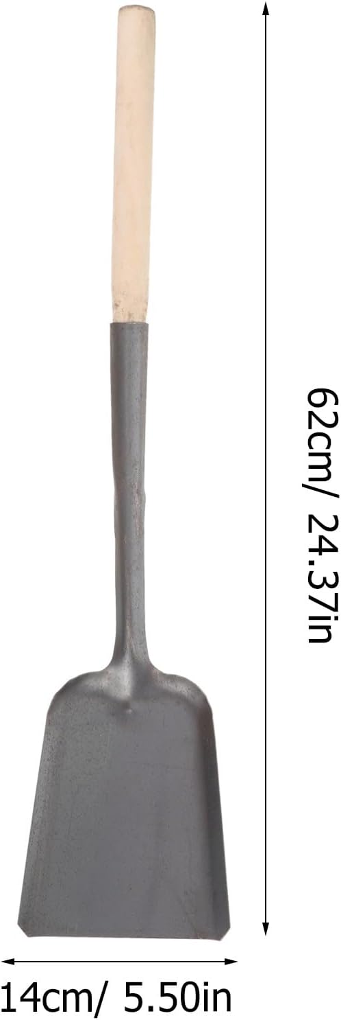 Garneck 2pcs Metal Ash Shovel Lightweight Portable Coal and Fireplace Scoop for Garden BBQ Stove Cleaning Practical Dig Soil Spade for Efficient Hearth Maintenance