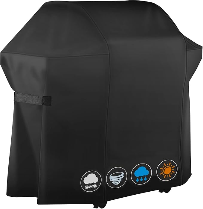 52 Inch 3 Burner Grill Cover, Fits for Weber Spirit 300, Weber Genesis Sliver, Char Broil, Nexgrill, Brinkmann, Blue Rhino, Dyna Glo Grills. All Weather Barbecue Cover.