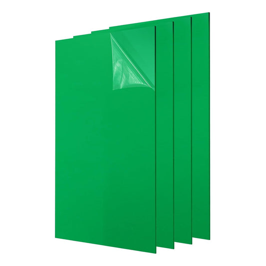 uxcell 4Pcs Acrylic Sheets 12x8 Inch Acrylic Panel 1/8 Inch-3mm Plastic Board for Picture Frames Sign Holders DIY Display Projects Craft, Green