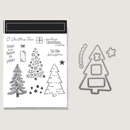 2025-2026 Stamps and Dies for Card Making, Stamps and Dies Set 2025 for Christmas and Halloween, Die Cut DIY Various Festivals Album Scrapbooking Birthdays Greeting Card (M4339)