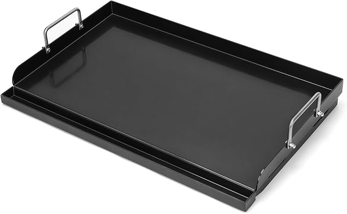 Universal Griddle Plate for Gas Grill – Premium Ceramic Coating Cooking Griddle for Gas Stove/Charcoal/Electric, 25x16 Inches, Flat Top Plate Insert for Outdoor Grill