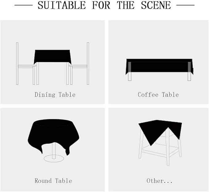 Pahajim Rustic Linen Tablecloth Cotton Rectangle Table Cloth for Kitchen Dining with Tassel Plaid Waterproof Tablecloths Rectangle/Oblong,55''x102'',8-10 Seats