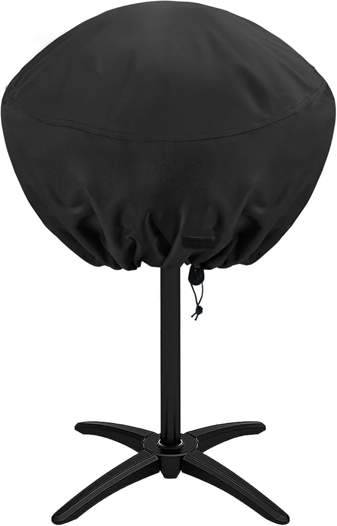 NettyPro Grill Cover for George Foreman, Waterproof Heavy Duty Outdoor Indoor Electric Portable Stand Small Grill Cover for Char-Broil, Cuisinart, Homewell, Weber and More, Black