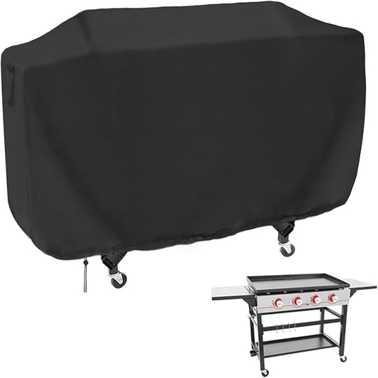 Flat Top Grill Cover for Royal Gourmet GB4000/GB4007/GB4001B/GB4002 Propane Gas Grill, Waterproof 36 Inch Griddle Cover for Char-Griller Flat Iron 4-Burner Grill -64.8 x 25 x 34