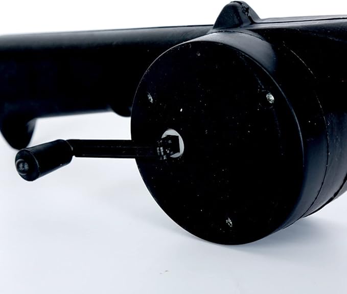 Small Manual Air Blower Hand Crank BBQ Fan Portable Barbecue Air Blower with Handle Grills Charcoal Stove