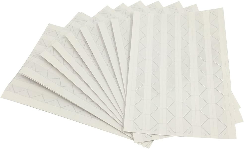10 Sheet (1020-pack) Photo Corners Self Adhesive PVC Paper Photo Foto Corner Stickers for Scrapbooking Personal Journal (White)
