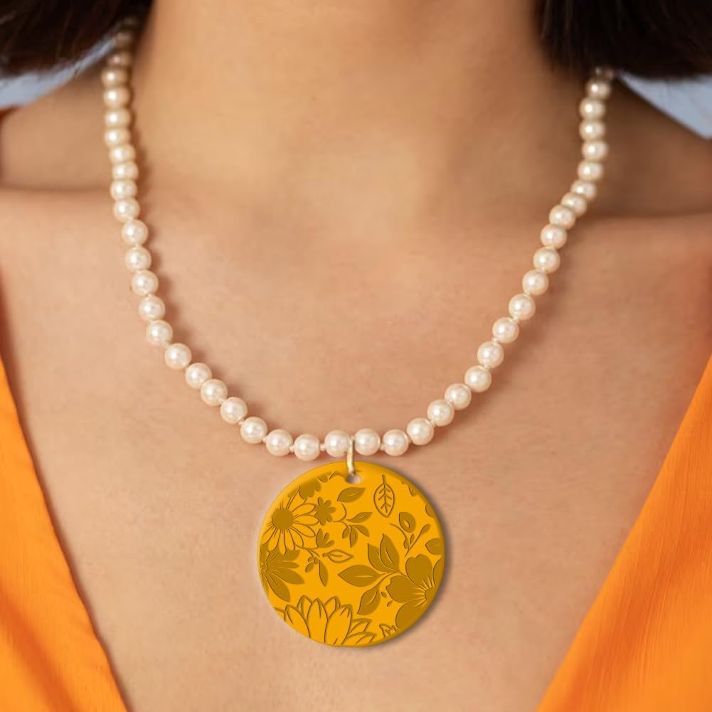 CHGCRAFT Polymer Clay Texture Sheets Leaves and Flowers Pattern Silicone Clay Texture Mat Botany Clear Silicone Molding Pattern Sheets for DIY Crafts Projects and Making Earrings Necklace Bracelet