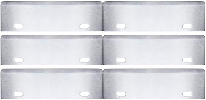 Grill Scrapers Blade Replacement Heavy Duty Rust Grill Blades Outdoor BBQ Tools & Accessories Blades Pack of 6.