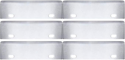 Grill Scrapers Blade Replacement Heavy Duty Rust Grill Blades Outdoor BBQ Tools & Accessories Blades Pack of 6.