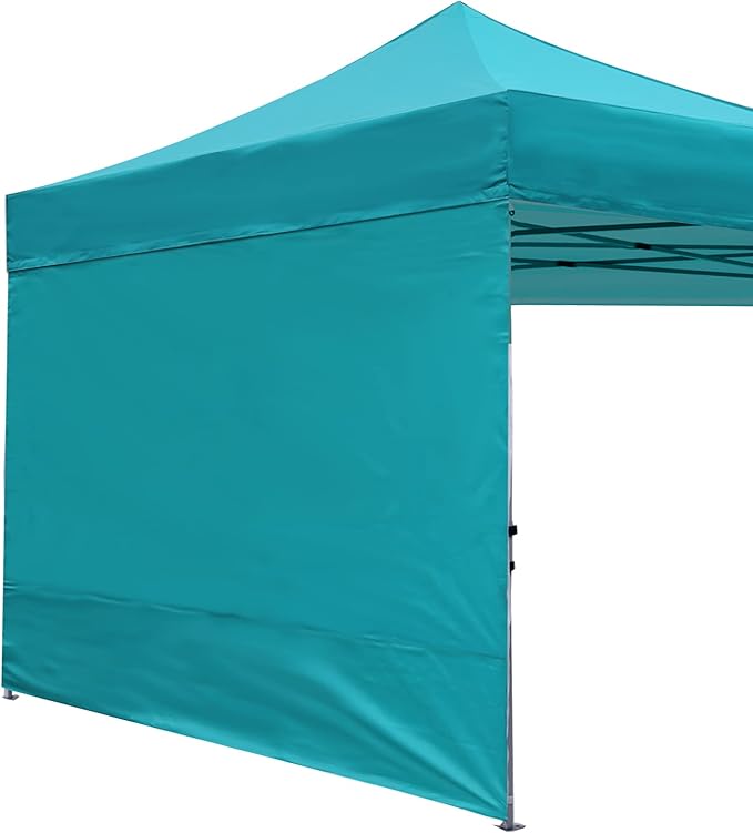 ABCCANOPY Instant Canopy SunWall 10x10 FT, 1 Pack Sidewall Only, No Frame or Top, Turquoise