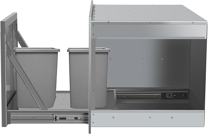 Outdoor Kitchen Drawer Combo, BBQ Access Door Drawers Combo With Stainless Steel, Perfect For BBQ Grill Station Outdoor Kitchen Storage Cabinet,G2