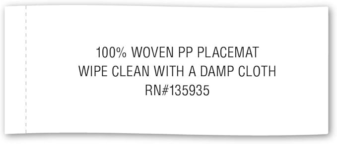 DII PVC Tabletop Collection Woven Indoor/Outdoor, Placemat Set, 13x17.25, Nautical Blue, 6 Piece