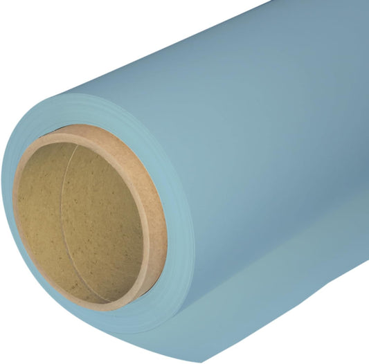Seamless Photography Background Paper Roll, Blue Photo Paper Backdrop for Photography, Video and Streaming (82''x16' Sky Blue)