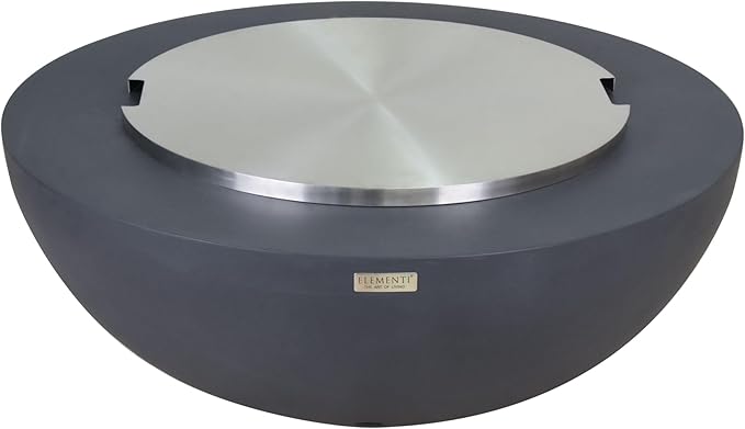 All Fire Table Pit Wind Screens and Stainless Steel Buner Lid from ELEMENTI | ELEMENTI Plus and MODENO (Burner Lid, Round 26.5" SS Lid - 126D)