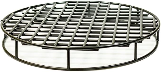 Walden Backyards Round Fire Pit Grate - High Temperature Heavy Duty Steel Above Ground Firegrate for Outdoor Pits and Campfire - 24”