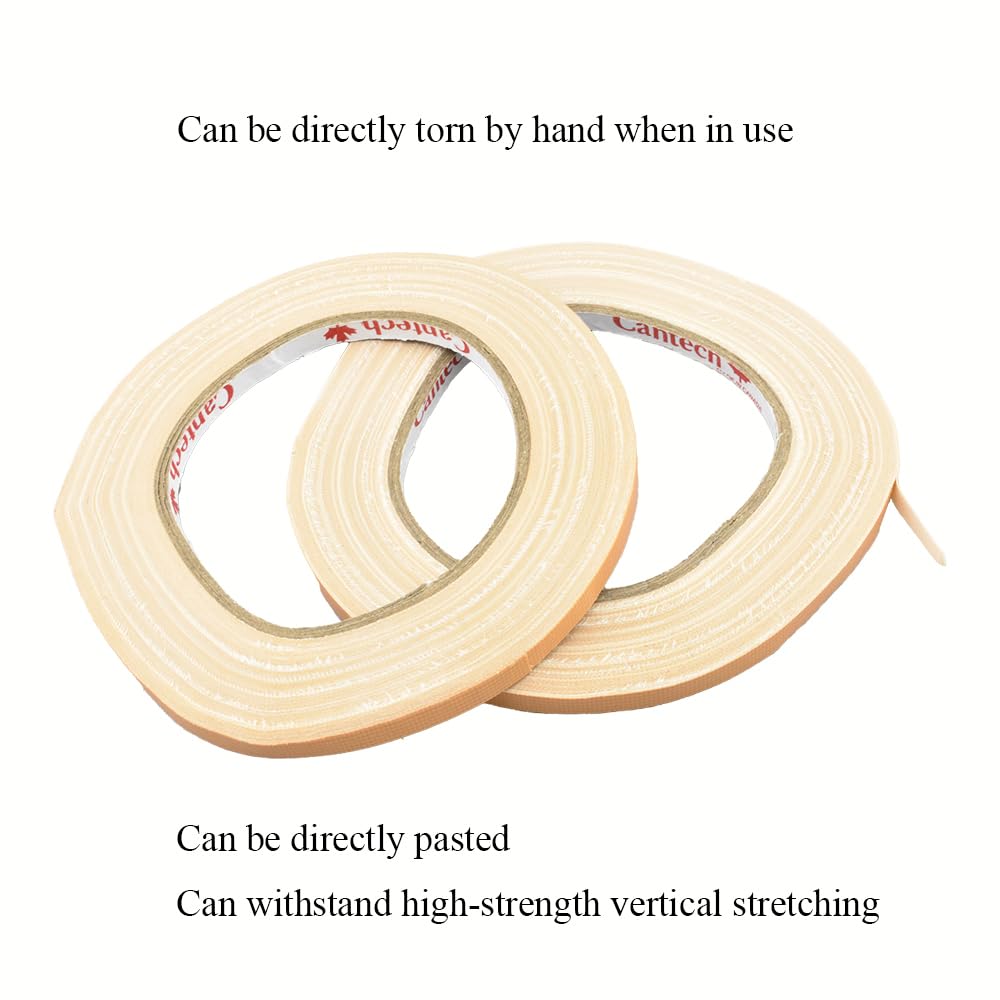 HAHIYO Light Brown 0.25Inch Wide Floral Tape, Waterproof Florist Tape Flower Wrap Adhesive Waterproof Decorative Tape for Bouquet Stem Wrapping Flower Arranging Craft, 2Rolls 200Feet/66Yard Total