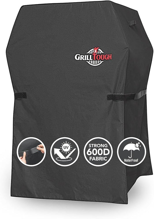 Heavy Duty BBQ Grill Cover for Outdoor Grill, 30 Inch – Waterproof, Weather Resistant, UV & Fade Resistant with Adjustable Straps – Gas Grill Cover for Weber, Charbroil, etc. Charcoal