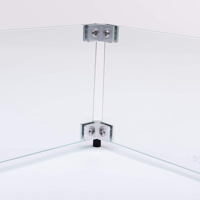 Celestial 20.5" x 20.5" x 6" Wind Guard, fits 15” Square Fire Pit Burner Pans for Gas Fire Pits