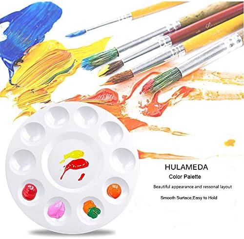 Hulameda 32pcs Paint Tray Palettes - Paint Pallets & Trays for Kids, Plastic Palette