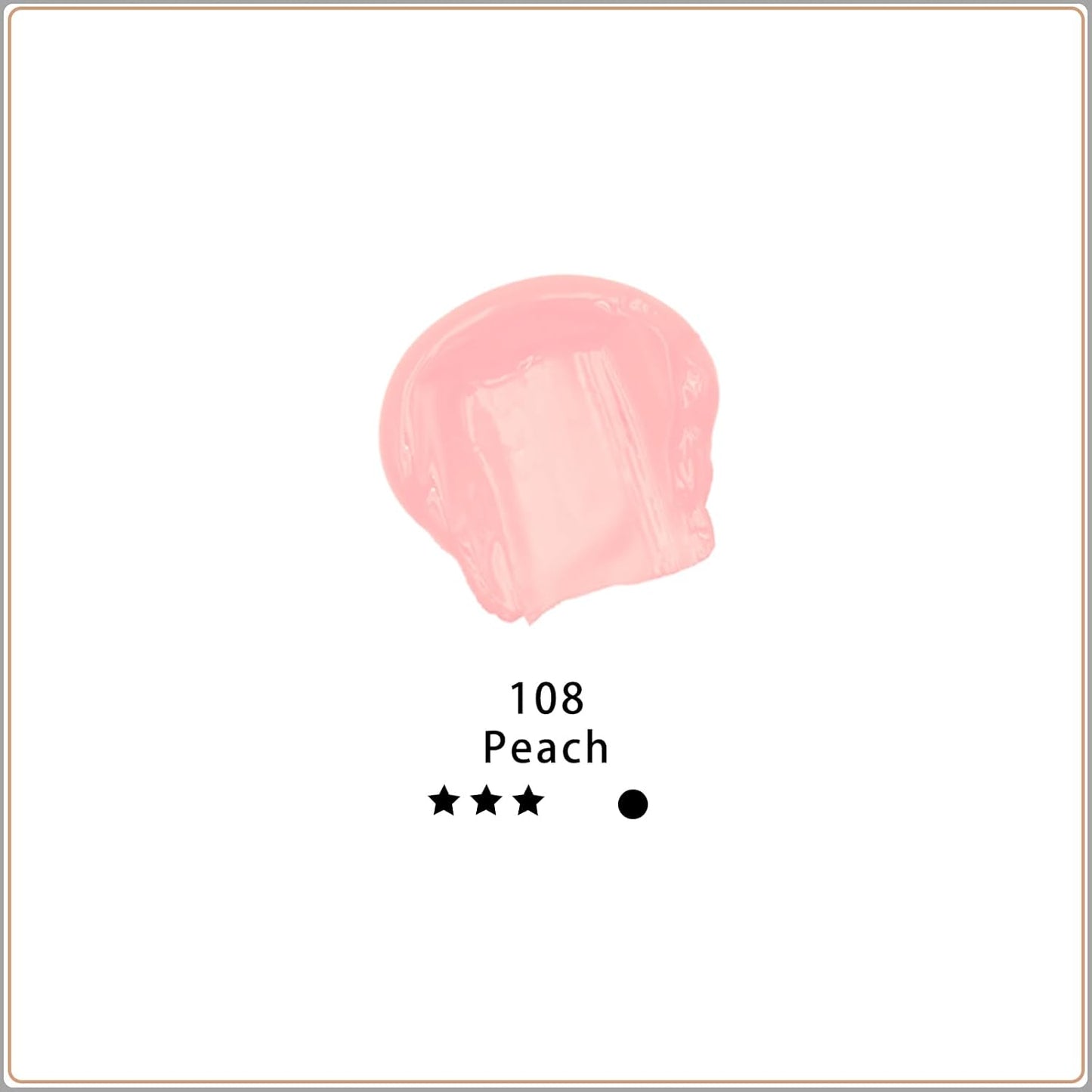 Artecho Peach Acrylic Paint, Peach Paint (120ml / 4.05oz) Tubes, Art Craft Paints for Canvas, Rock, Stone, Wood, Fabric, Art Supplies