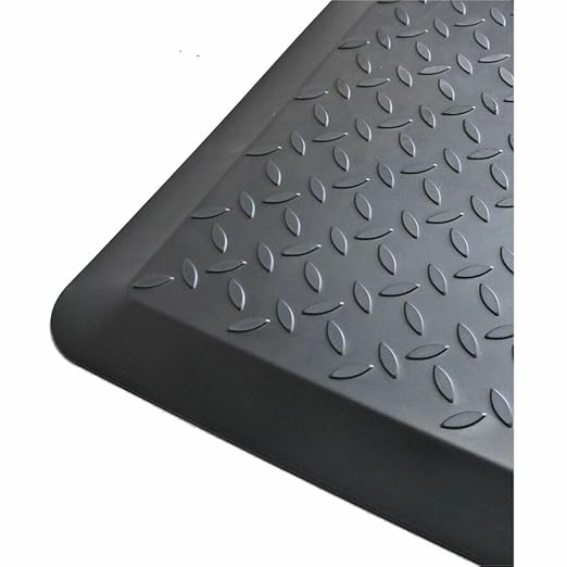 Lorell Workstation Mat, Polyurethane Foam, 36" x 25", Black