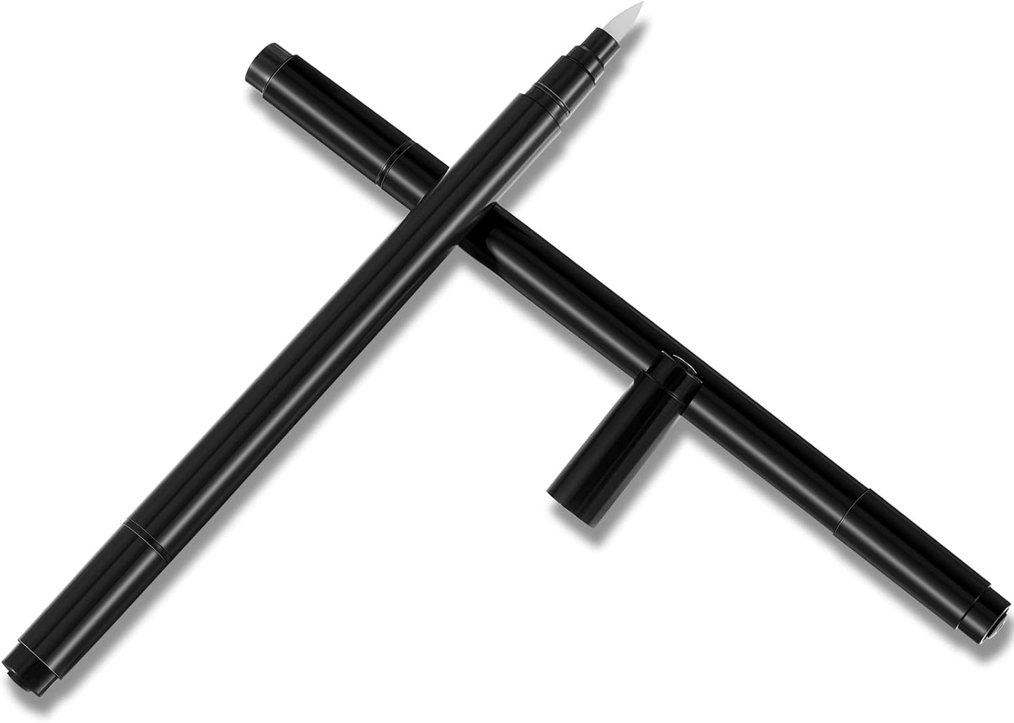 Dual Ended Embossing Pens 2 Pieces Black Embossing Pens for Powder DIY Art Paper Crafting Scrapbooking Drawing Stamping