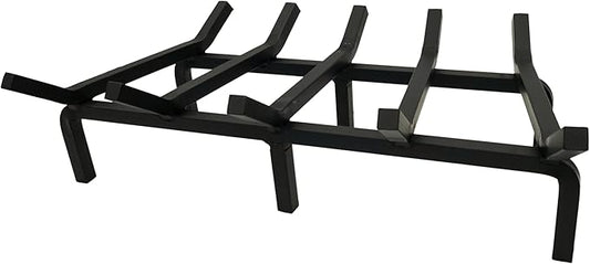 SteelFreak Super Heavy Duty Steel Fireplace Grate - Made in The USA (21 Inch)