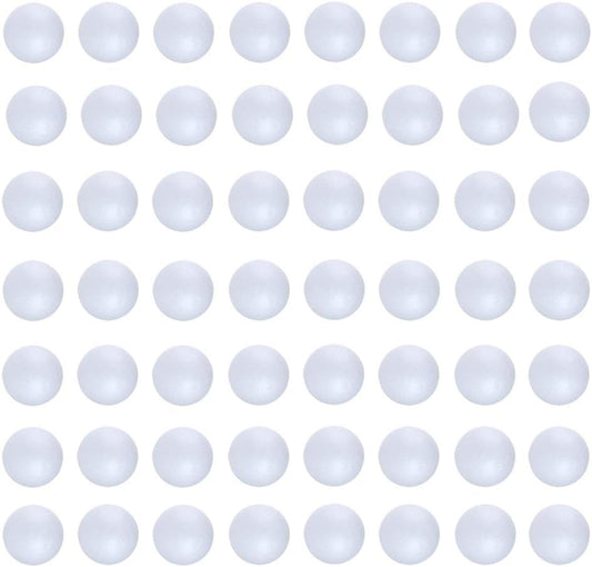 100PCS 1 Inch White Foam Balls Polystyrene Craft Balls Foam Balls for Art, Craft, Household, School Projects and Christmas Easter Party Decorations